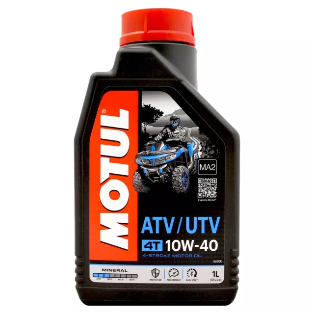 Motul ATV UTV 4T 10w-40 10w40 Mineral Quad Engine Oil Four Stroke 1L 1 Litre