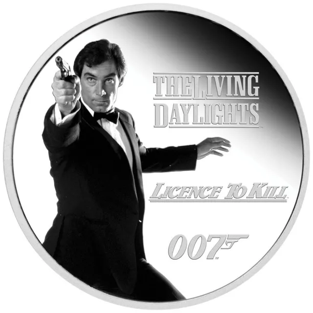 Silbermünze James Bond™ Legacy Serie Timothy Dalton (3.) 2023 - Tuvalu - 1 Oz PP 2