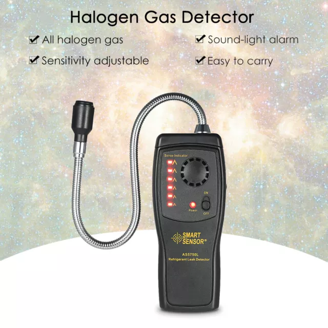 SMART SENSOR Hand-held CFCs HCFCs HFCs Halogen F-reon Gas Leak Detector Tester 2