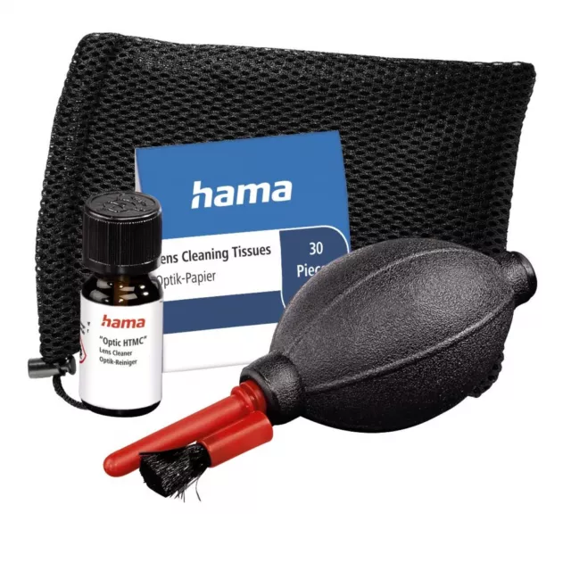 Hama Reinigungs-Set Objektiv-Pinsel Nass-Reiniger Kamera-Reinigung DSLR SLR DSLM