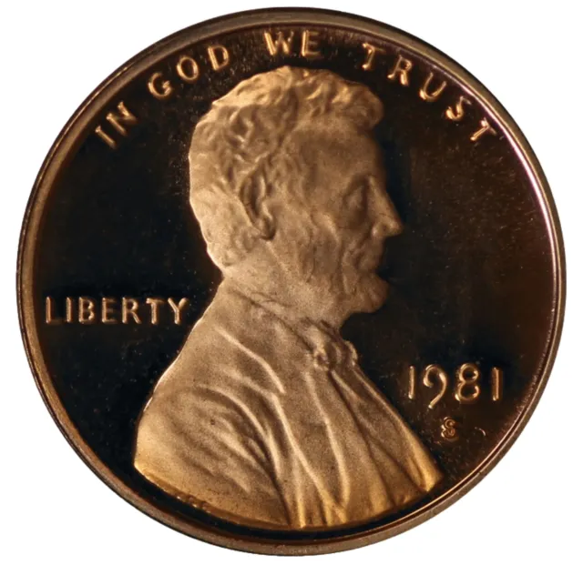 1981-S Type 1 Red Lincoln Memorial  Proof Cent Penny Free S&H W/Tracking 2498