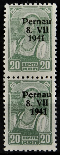 17111) Estland-Pernau MiNr. 8II/III postfrisch/ungebraucht Fotobefund Nagler VP