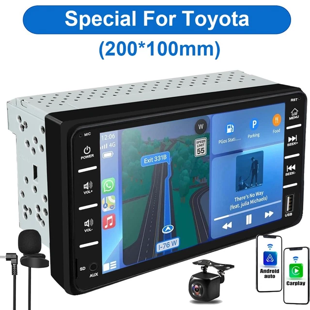 64GB FOR TOYOTA Corolla 2000-2006 E120 Car Stereo Radio GPS Apple Carplay Player