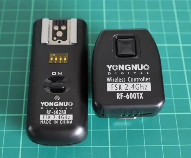 Yongnuo RF-602RX/RF-600TX Wireless Remote Flash Trigger/Receivers Canon