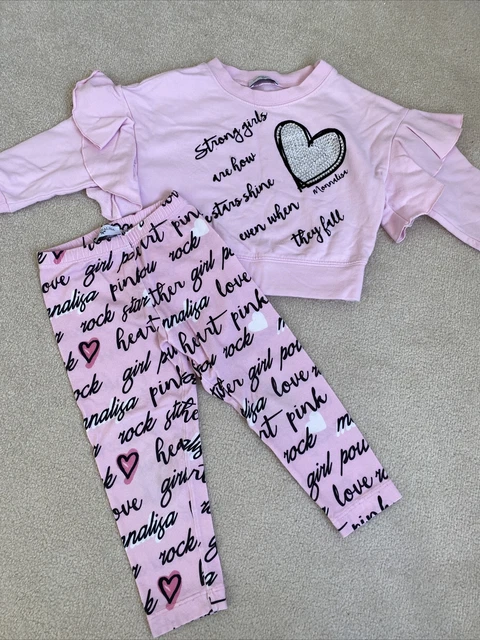 Girl's Monnalisa Outfit / Set. Age 2 Years. Good Condition. Authentic.