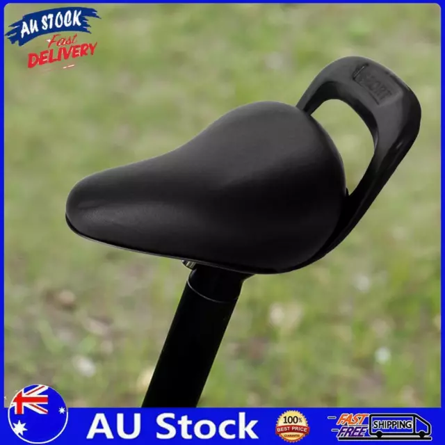 AU Kids Bike Saddle Comfortable Bicycle Seat Waterproof Outdoor Cycling (Black)