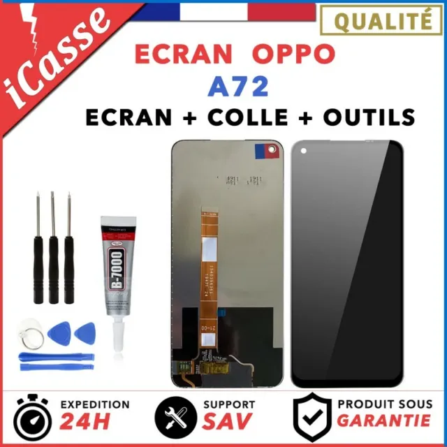 ECRAN LCD pour OPPO A72 + VITRE TACTILE + OUTILS + COLLE