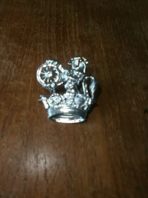 Vintage British Railways Silver Lion & Wheel Cap Badge