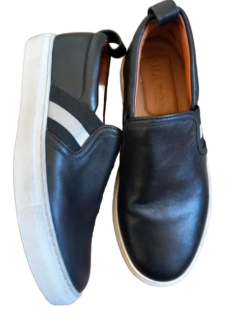BALLY HERALD SLIP On Leather Sneakers Uk 6 £172.30 - PicClick UK display picture 1