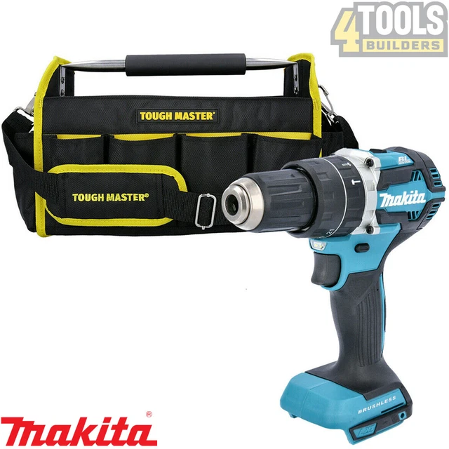 3-Pack Makita 14" Tool Bags / Cases – 8 Pockets, Canvas, Fits 18V Drills & Saws