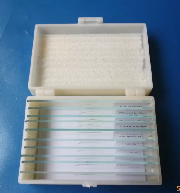 ONE Set of 10 Prepared Microscope Slides,Brand New,Choice of 9  Different Themes