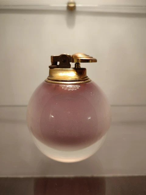 Bellissimo antico accendino Corona vetro Murano sommerso