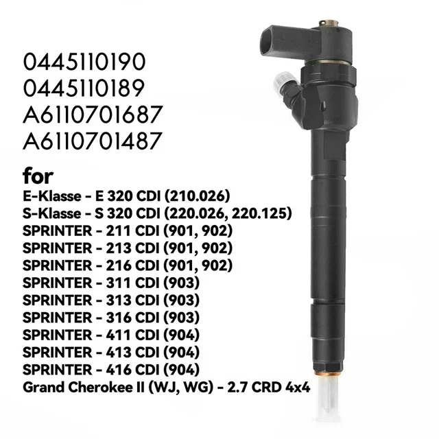 A6110701687/0445110190 Nuovo - Valvola di iniezione per Mercedes Sprinter 2,2 4046