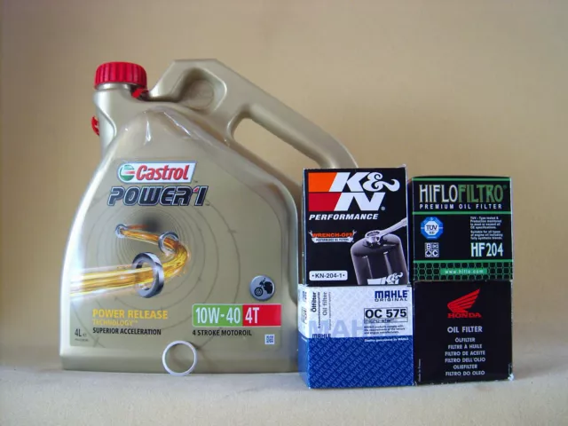 Castrol Power 1 10W40 Öl + Ölfilter HONDA CBF1000 auch ABS SC58 ab Bj 2006