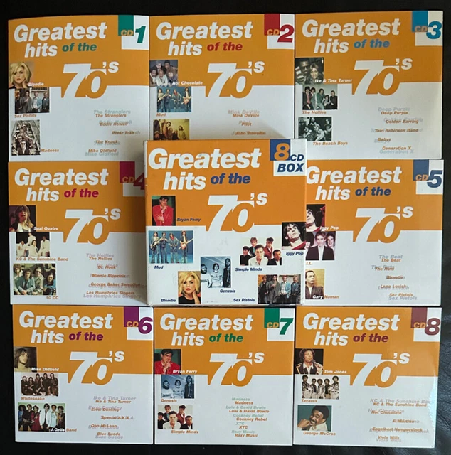 GREATEST HITS OF THE 70's - 8 CD Box Set - 144 Tracks incl. Lulu ...