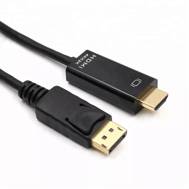 1M Displayport Dp To Hdmi Hd Gold Cable Lead Wire Display Monitor Pc Laptop