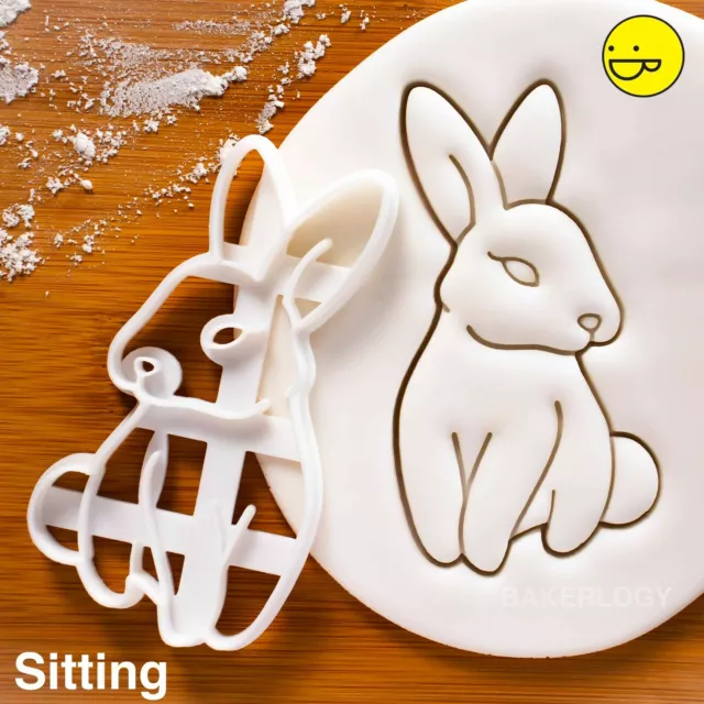 Bunny cookie cutter | rabbit rabbits bunnies hare Easter Day egg hunt biscuit