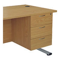 Jemini 3 Drw Fixed Ped Nova Oak