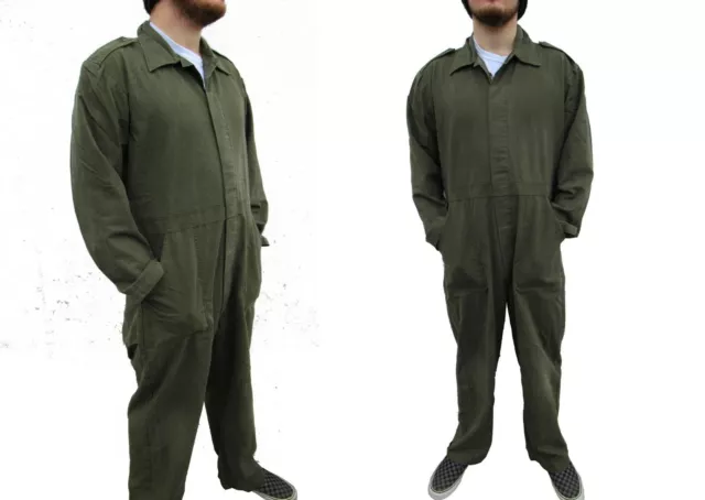 Vintage Dutch army mechanics boiler suit coverall overall military jumpsuit