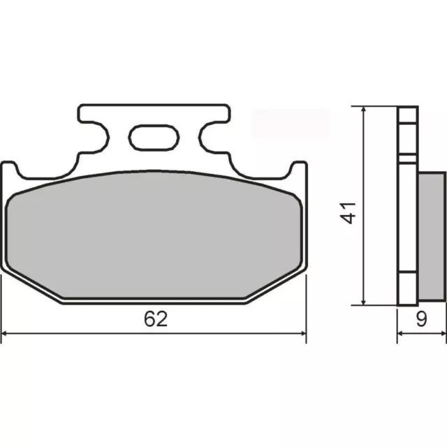 Rear Brake Pads for Suzuki RM 125 K - L - M 1989 1990 1991 225101790