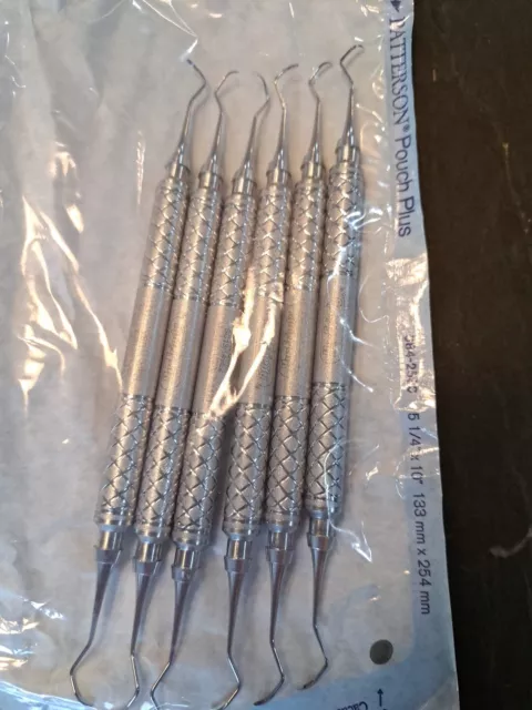 Hu Friedy Dental Hygiene Lot Of 6 instruments SC13/149E2 Columbia 13/14 Used