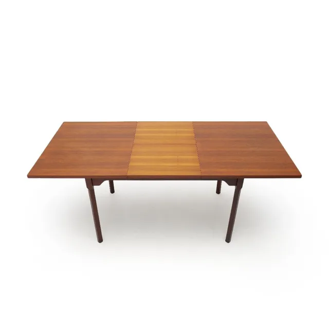 Tavolo rettangolare allungabile in teak, anni ’50, dining table, italian design 3