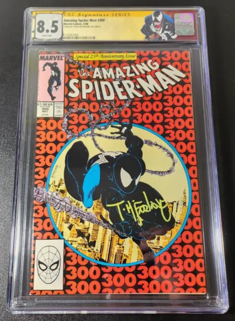 Amazing Spider-Man #300 CGC 8.5 SS Todd McFarlane 1st Appearance of Venom Custom