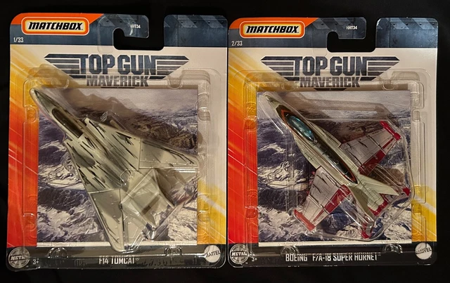 MATCHBOX #1 TOP Gun Maverick F-14 Tomcat Air Force Aereo Da Combattimento Militare Jet EUR 11,08