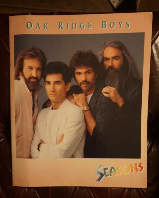1986 Oak Ridge Boys Seasons Concert Tour Program Book