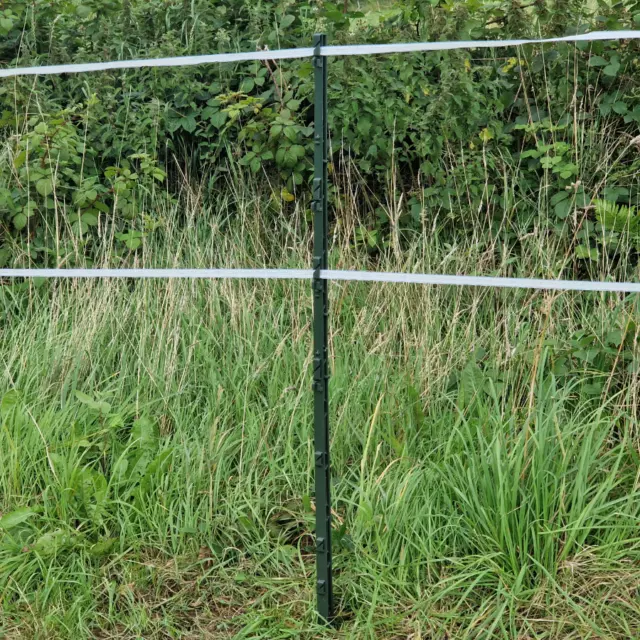 Green 5FT Poly Posts 156cm Tall Electric Fence 4ft 6" Fencing Stake Horse Cattle