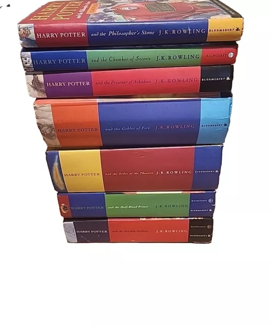 Juego completo de libros de tapa dura de Harry Potter 1-7 mixtos Bloomsbury/Raincoast Rowling