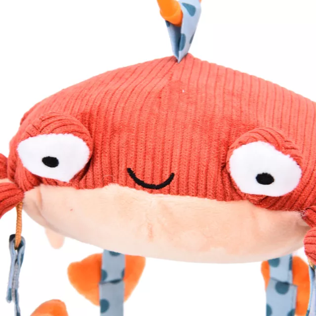 Baby Crib Mobile Baby Bed Rattles Hanging Plush Crab Bell Toys Stroller Pendant