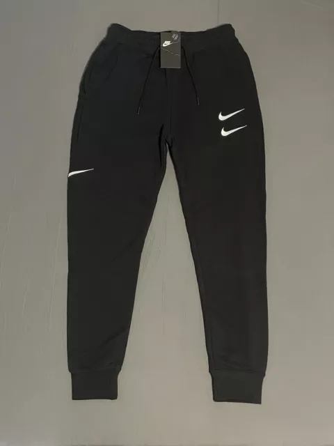 Nike Swoosh NSW Double Swoosh Track Pants Black White Size 2XL CJ4873-010
