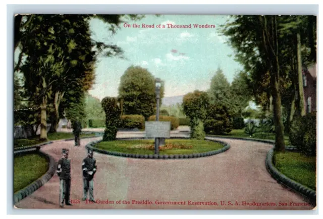 Vintage The Garden Of THe Presidio Government Postcard P220E