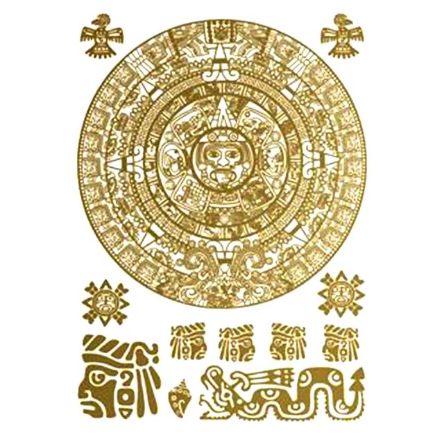 TRANSFERT MANDALA ET Symboles Dore Thermocollant Extensible Ki-Sign A4 ...