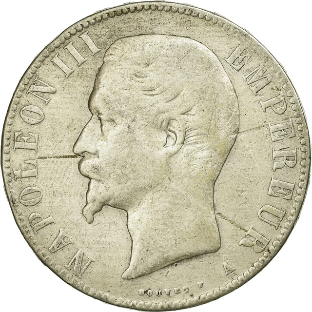 50 CENTIMES ARGENT NAPOLEON III - Alsaceortransaction