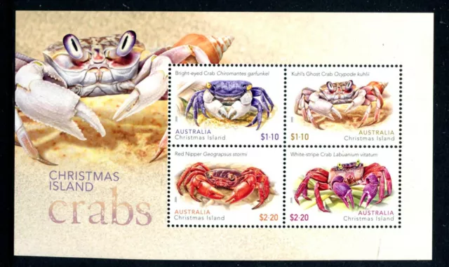 2020 Christmas Island Crabs - MUH Mini Sheet