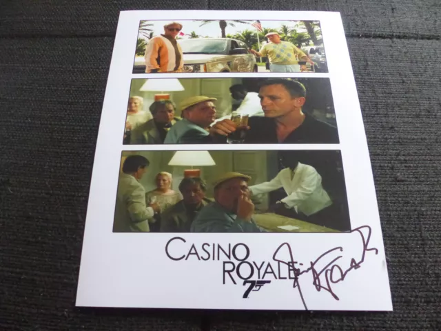 JÜRGEN TARRACH signed Autogramm signiert 20x25 cm "CASINO ROYAL" Foto InPerson