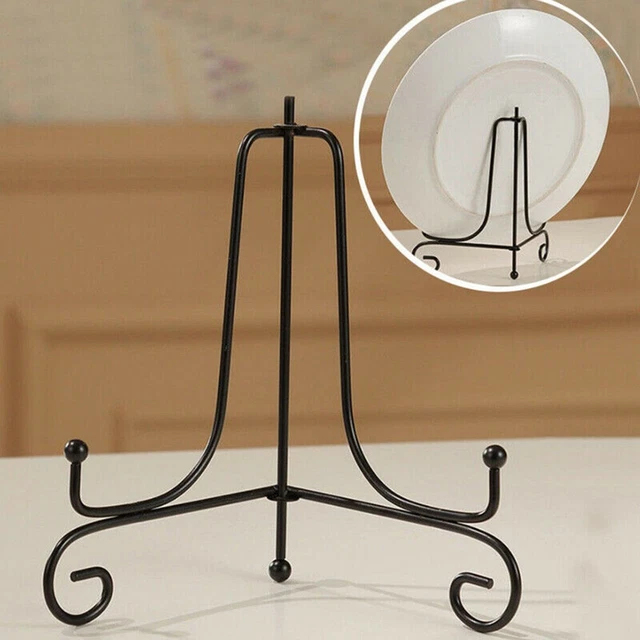 4~12 Inch Iron Easel Classic Display Stand Bowl Plate Art Picture Photo Frame US