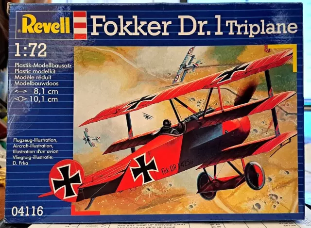 Revell FOKKER Dr.1 TRIPLANE 1:72 Model kit 04116 New