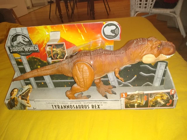 Figurine Dinosaure Tyrannosaurus Mattel - Jurassic World Trash N Throw, Occasion