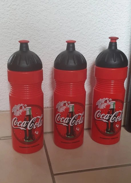 Coca-Cola   3 tolle Coke Trinkflaschen  mit dem schönen alten Logo unbenutzt !!!