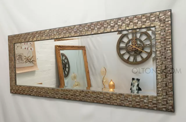 JOHN LEWIS MOSAIC Silver Wall Mirror - Choice of Size - Choice of Colour  £119.99 - PicClick UK