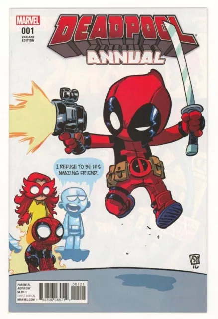 Marvel Comics DEADPOOL ANNUAL (2016) #1 SKOTTIE YOUNG Variant Cover