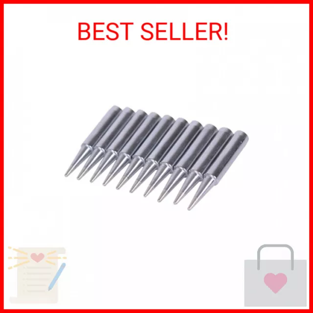 Bleiou 10pcs 900M-T-B Replacement Soldering Iron Tips for Radio Shack, TENMA, AT