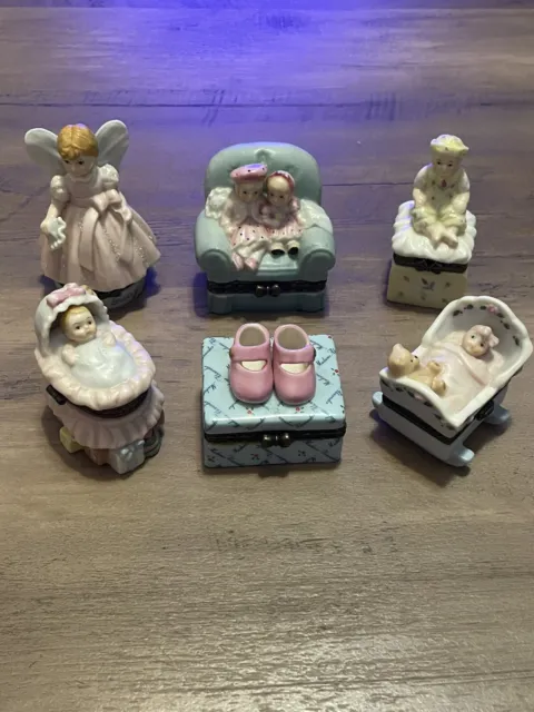 VNTG Madame Alexander Baby Box Trinket Set/Pink Shoes Circa 1999/Rest Circa 2000