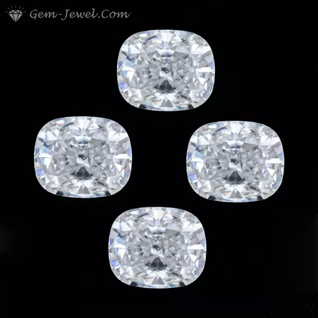 10 X 8 MM 3.20 CT Full White Ice Crushed Elongated Cushion Cut Loose Moissanite 2