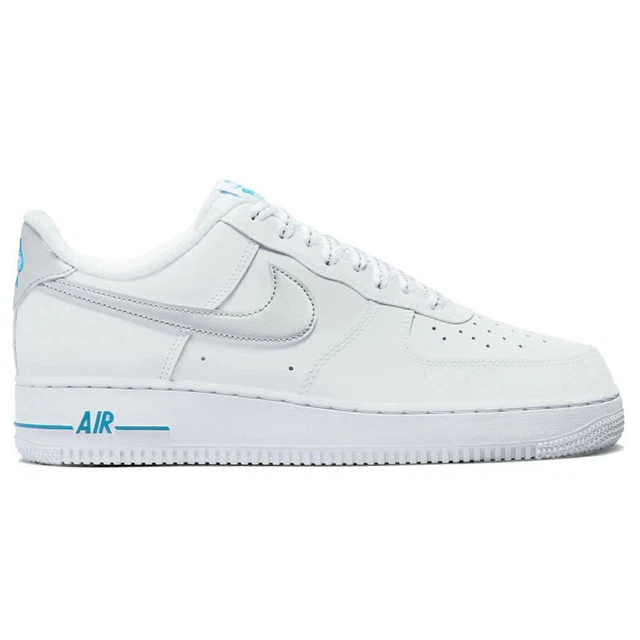 Scarpe da ginnastica Nike Air Force 1 07 basse swoosh bianche laser blu DR0142 100