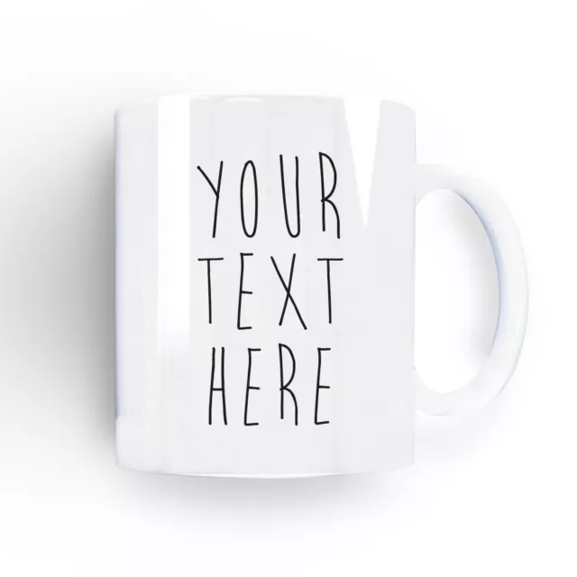 Personalised Photo & Text Mug Coffee Cup Fathers Day Birthday Gifts for Him Her 2