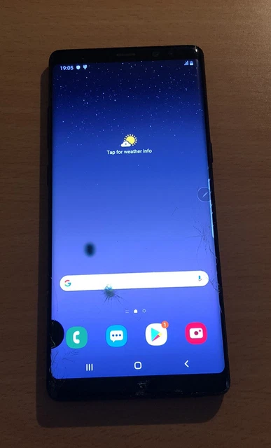 Samsung Galaxy Note8 - 64GB - Midnight Black (Unlocked) please read - Ref C12